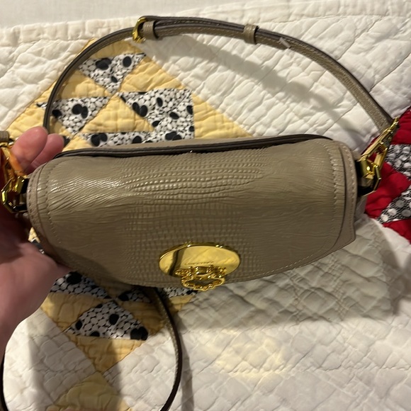 Oryany Taupe Leather Bag - Picture 3 of 10